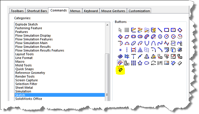 Customise Your SOLIDWORKS Toolbars